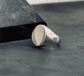 Sterling Silver Round Ring: Classic Handmade Unisex Design