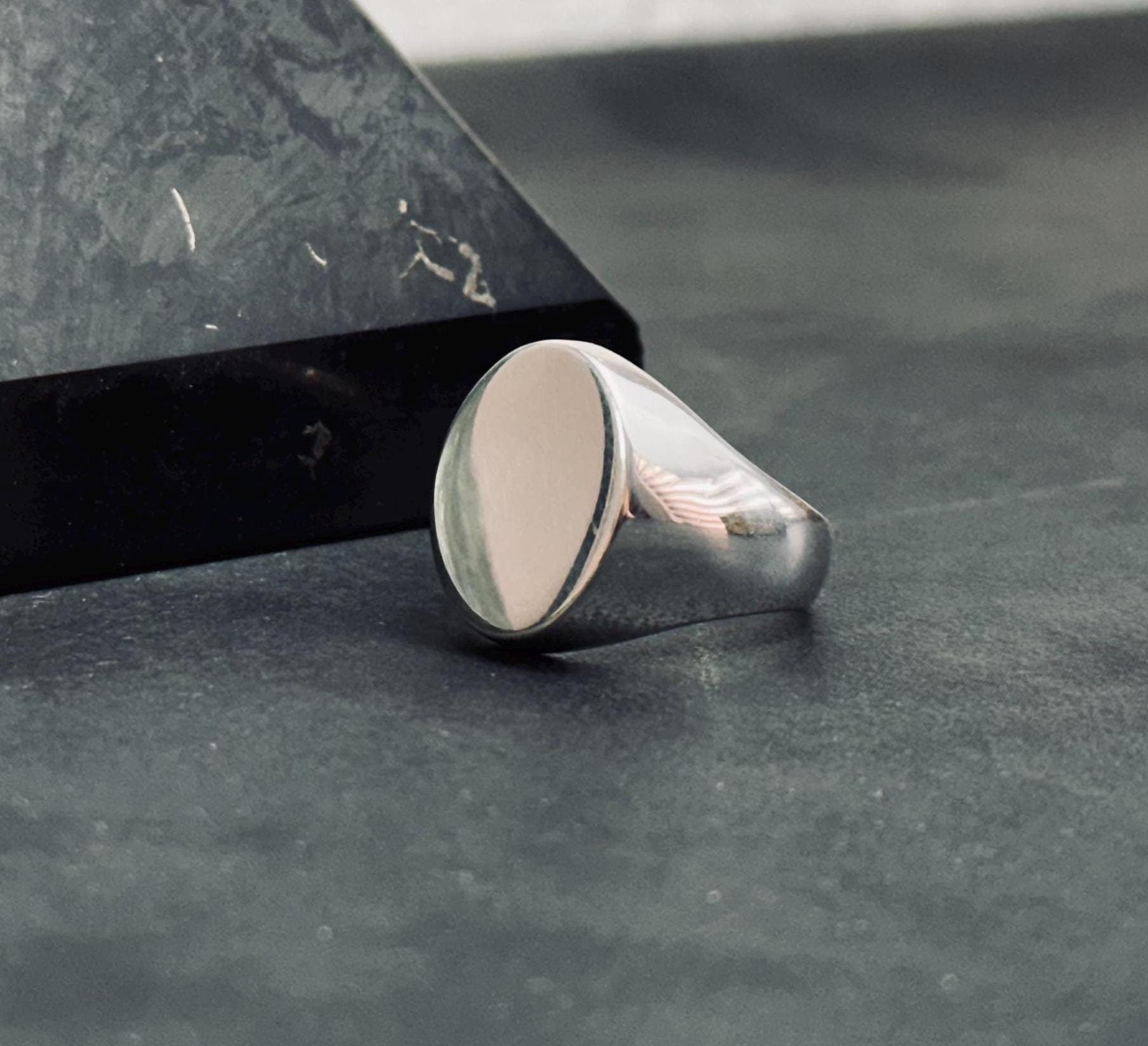 Sterling Silver Round Ring: Classic Handmade Unisex Design