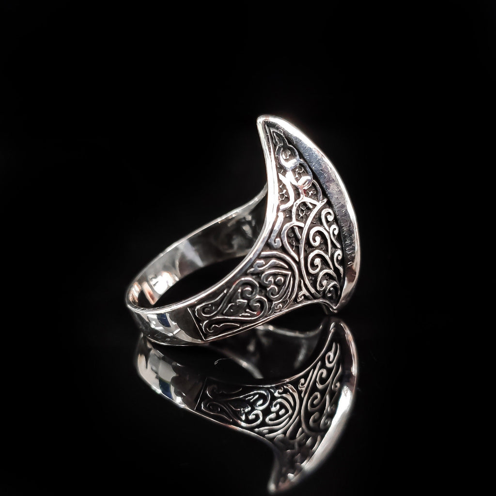 Ouroboros Sterling Silver Ring, Men's Gothic Eternity Style (Handmade)
