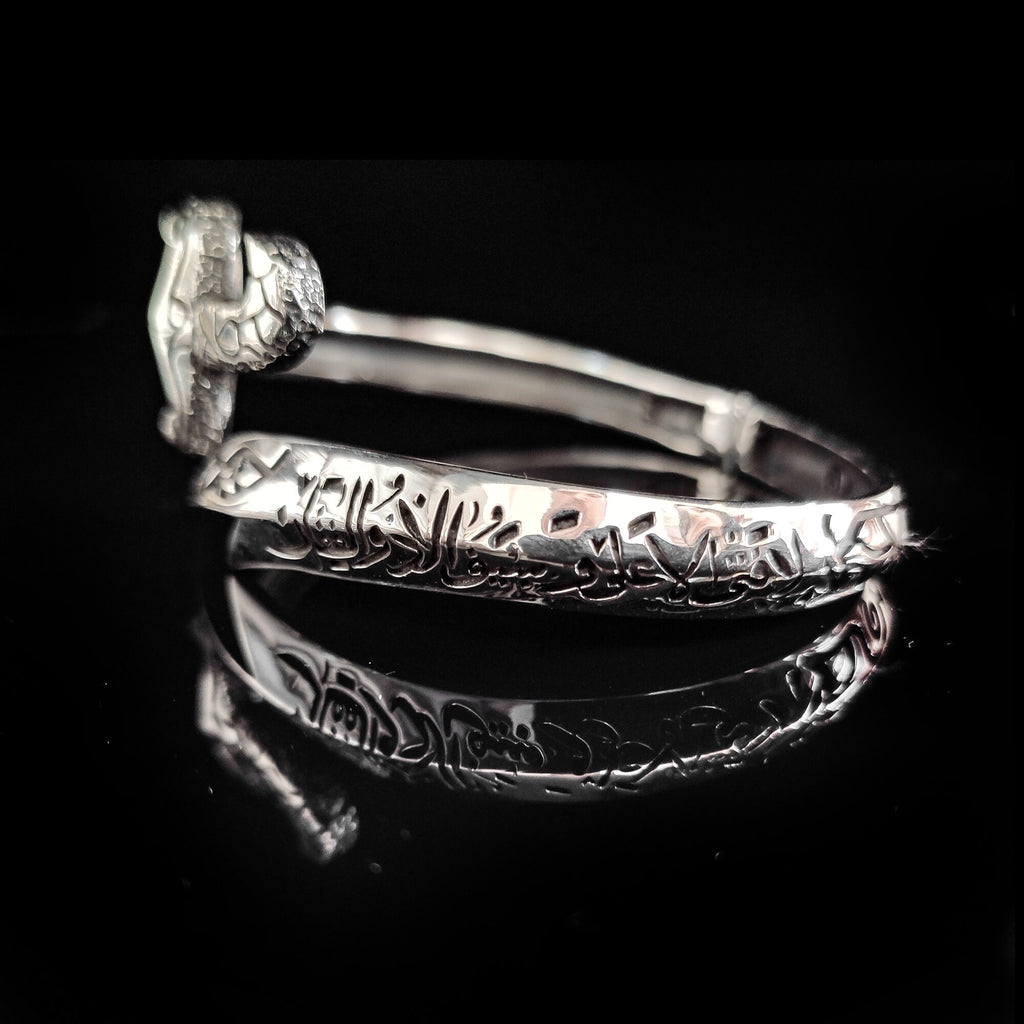 Sword Design Silver Bracelet - Handmade Sterling for Men