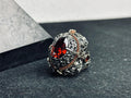 Ruby Ring, 925 Sterling Silver Victorian Filigree Statement Ring