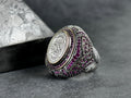 Islamic Tevhid Ring: Sterling Silver, Handmade Spiritual Design