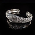 Sterling Silver Owl Cuff Bracelet (Handmade, Adjustable Size)