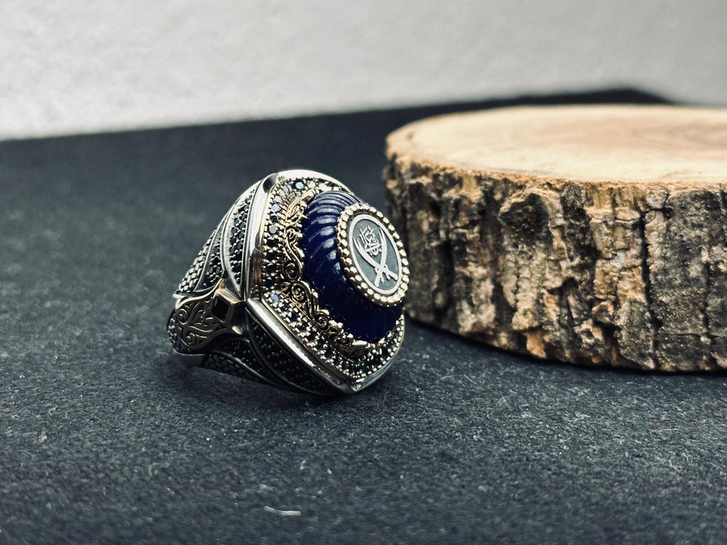Zulfiqar Double Sword Ring - Handmade Turkish Sterling Silver
