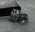 Raven Signet Ring: Sterling Silver Viking Jewelry (Handmade)