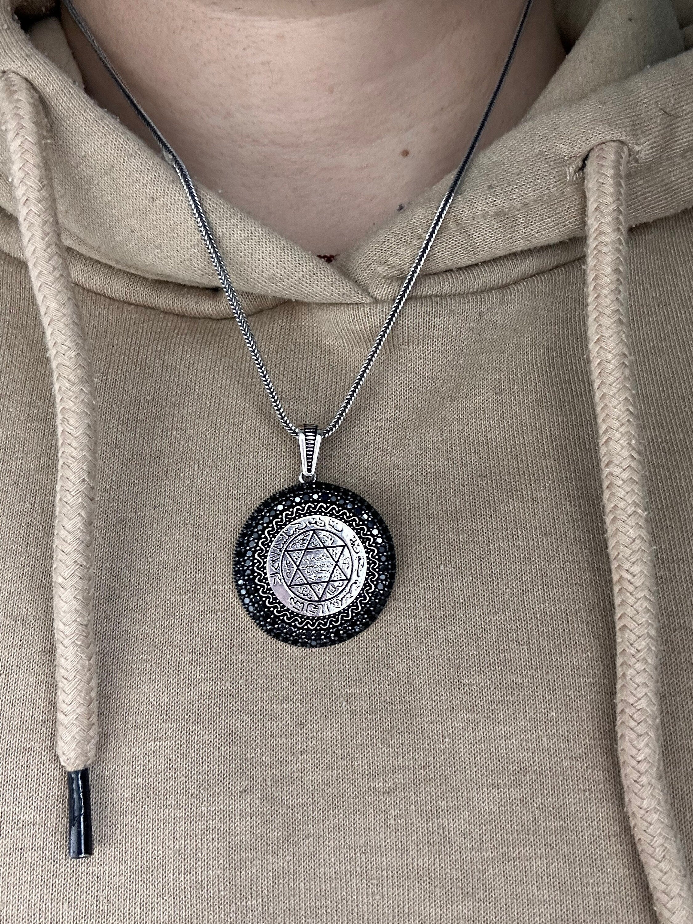 Solomon Seal Pendant: Star of David Necklace - Sterling Silver