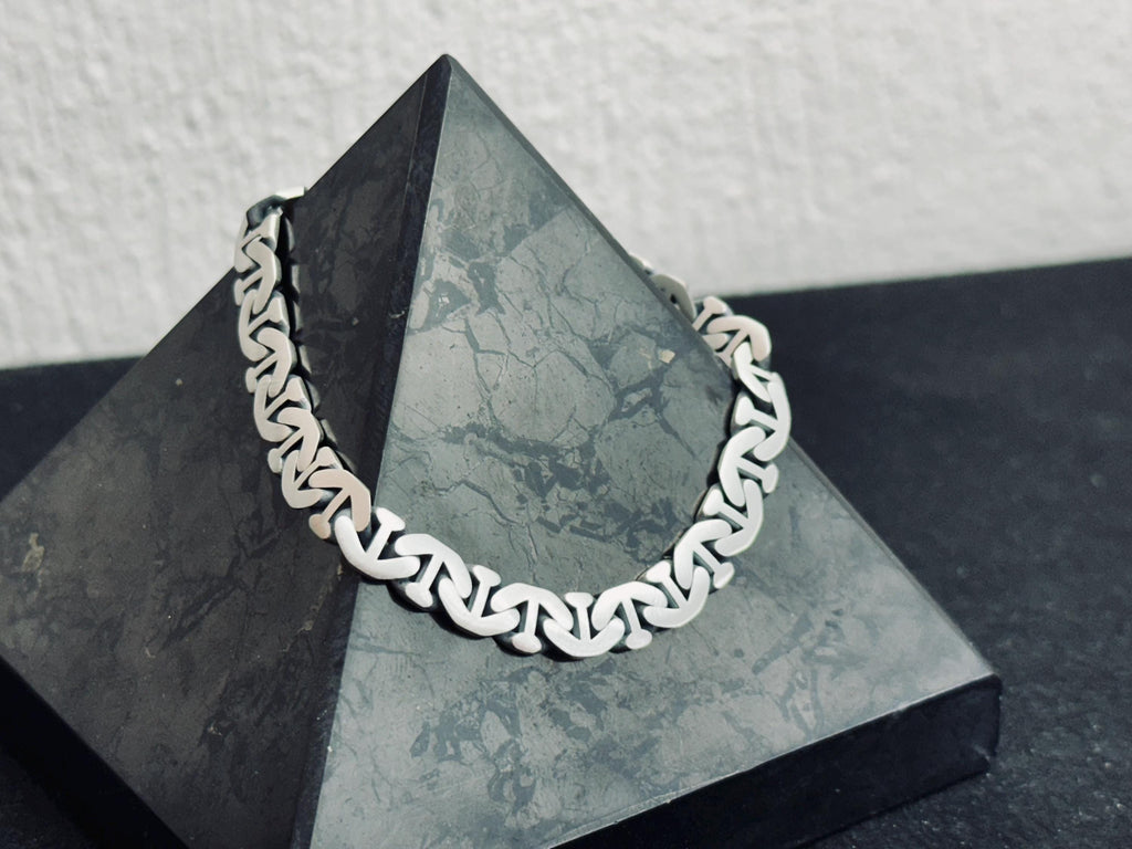 Curb Chain Bracelet: Sterling Silver Cuban Link - Handmade Style
