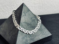 Curb Chain Bracelet: Sterling Silver Cuban Link - Handmade Style