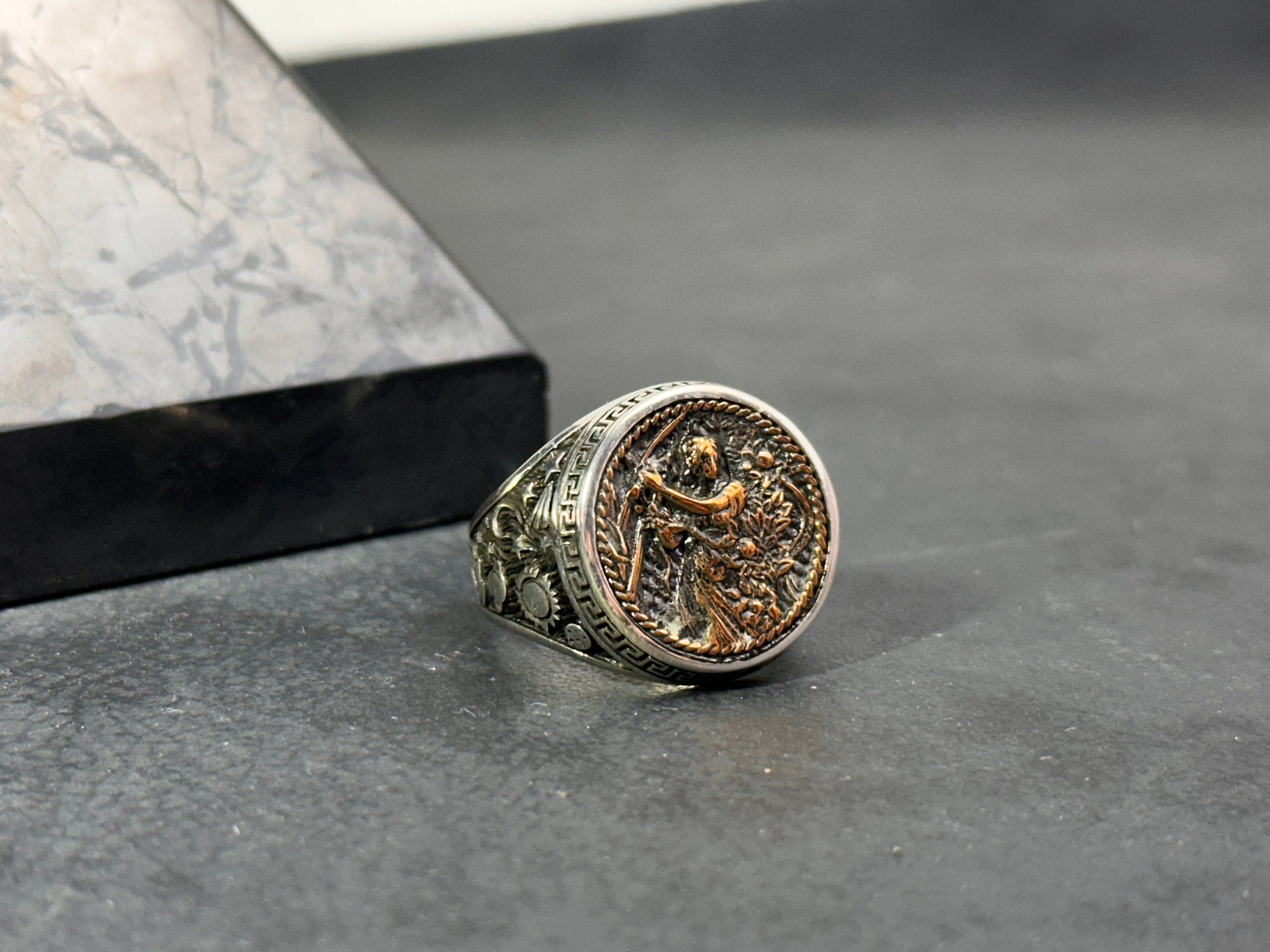 Virgo Zodiac Ring: Sterling Silver Celestial Design - Astrology Jewelry