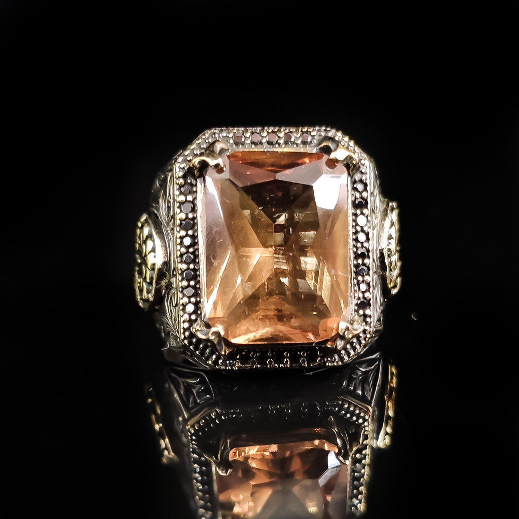 Sterling Silver Ring: Rare Sultanite Gemstone - Handmade Color Shift