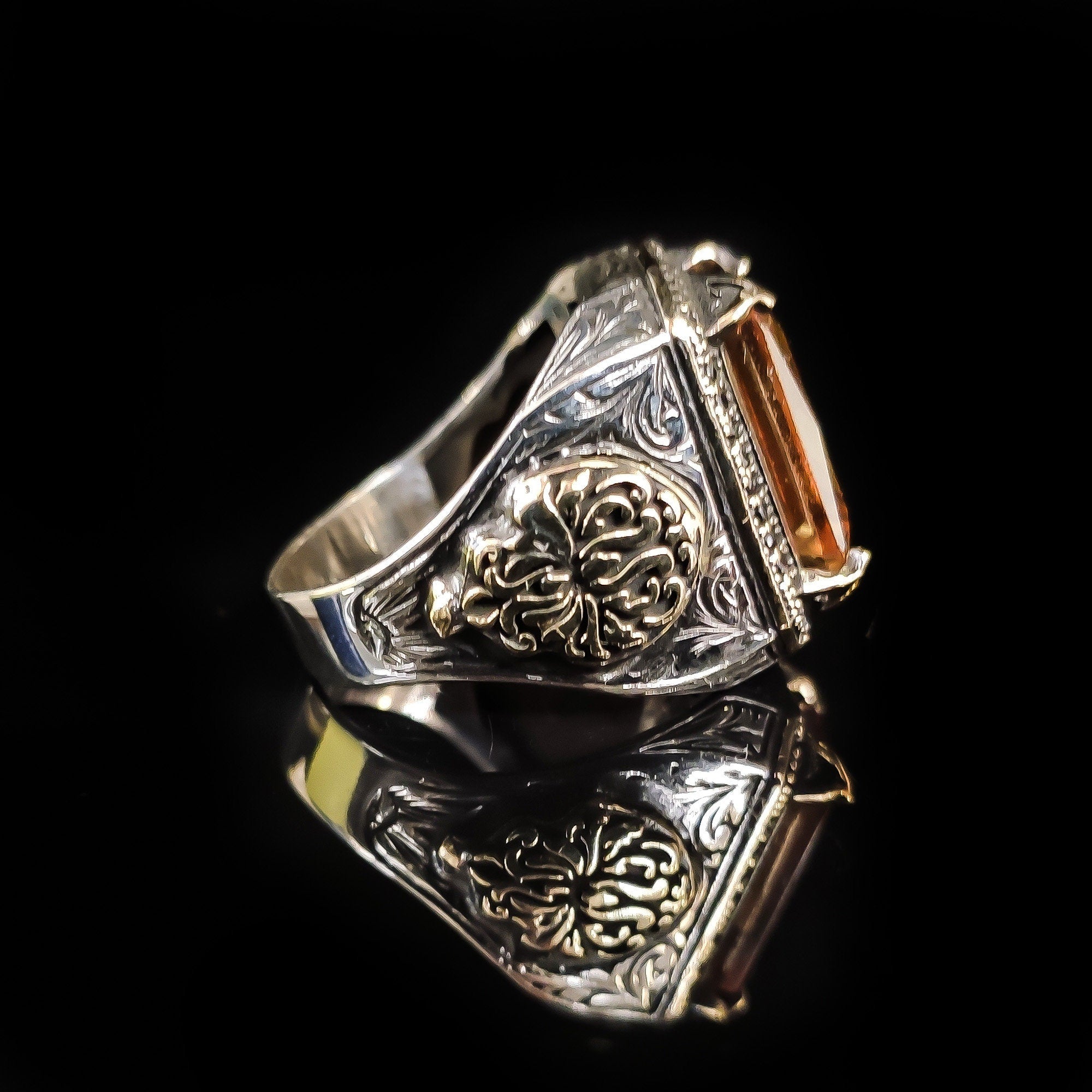 Sterling Silver Ring: Rare Sultanite Gemstone - Handmade Color Shift