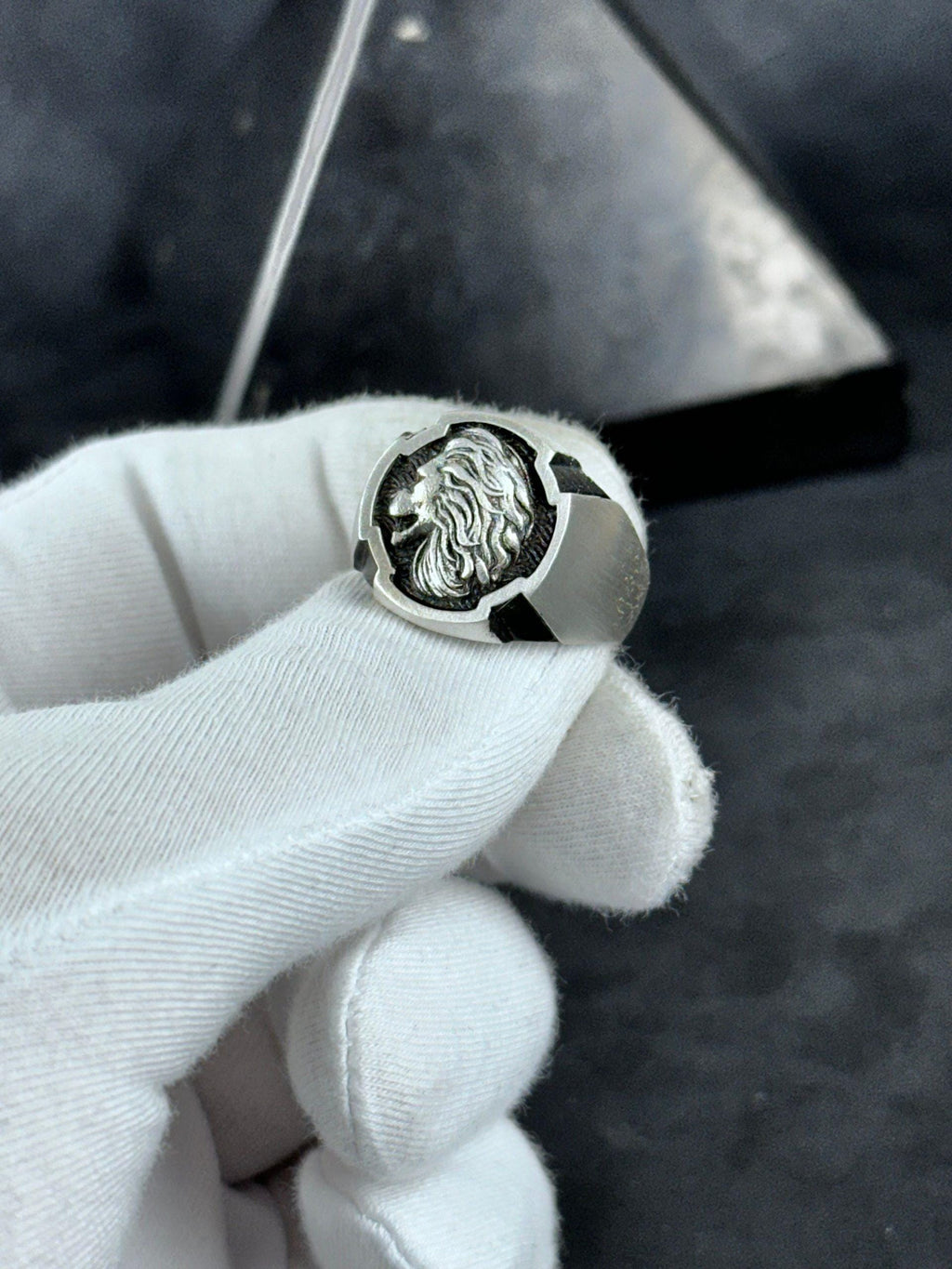 Leo Zodiac Ring - Handmade Sterling Silver Men's Accessory