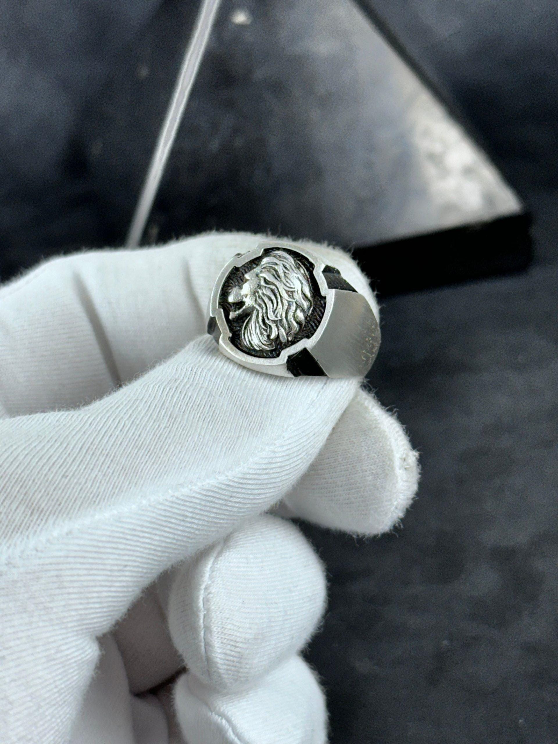 Leo Zodiac Ring - Handmade Sterling Silver Men's Accessory