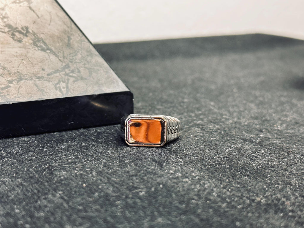 Minimalist Rectangle Ring: Handmade Sterling Silver (Multiple Sizes)