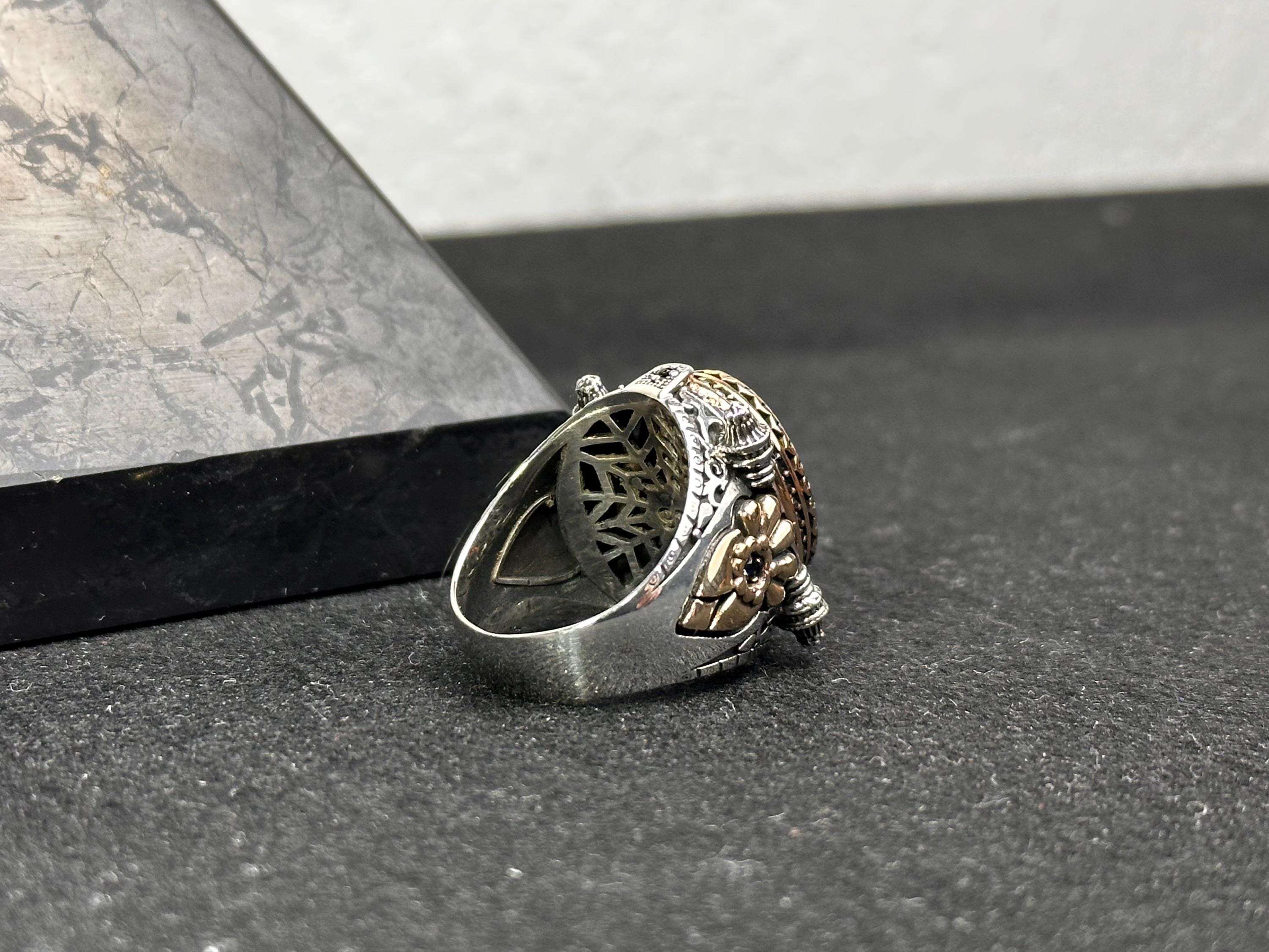 Red Zirconium Stone Ring: Sterling Silver Handmade Jewelry