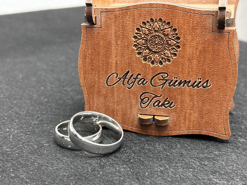 Sterling Silver Promise Ring: Handmade Couple Rings, Personalizable
