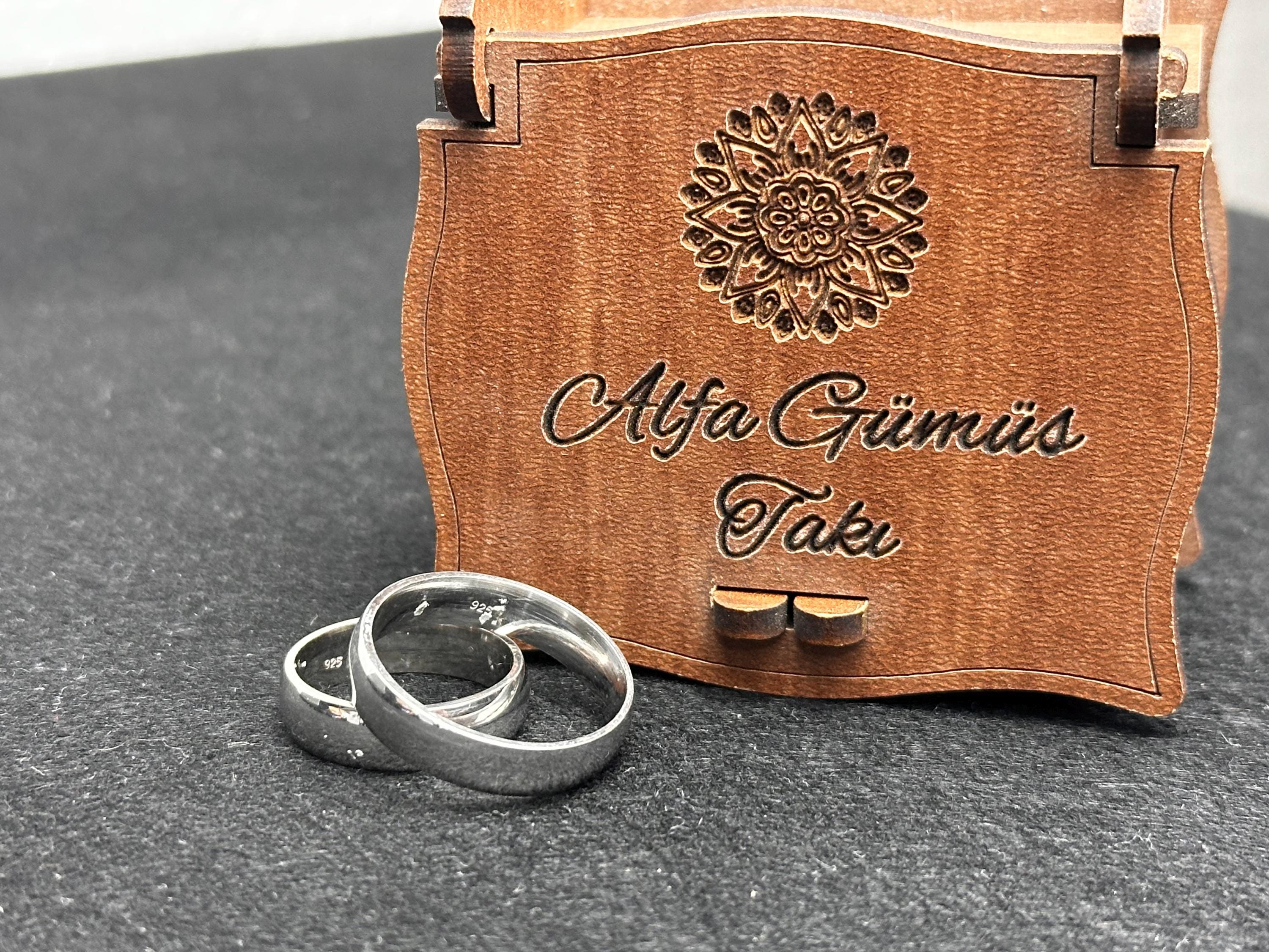 Sterling Silver Promise Ring: Handmade Couple Rings, Personalizable