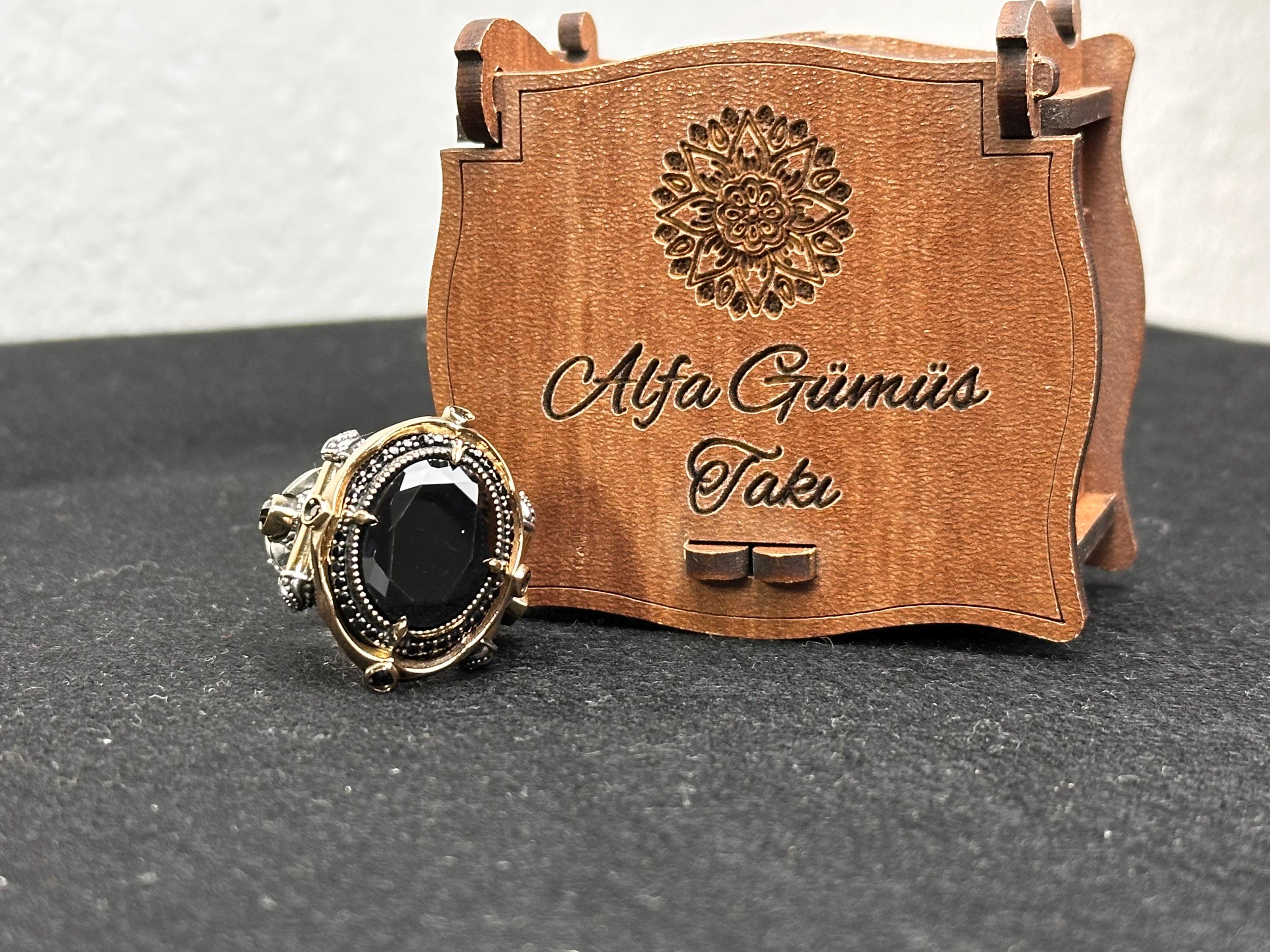 Sterling Silver Oval Ring: Handmade with Shiny CZ Stone