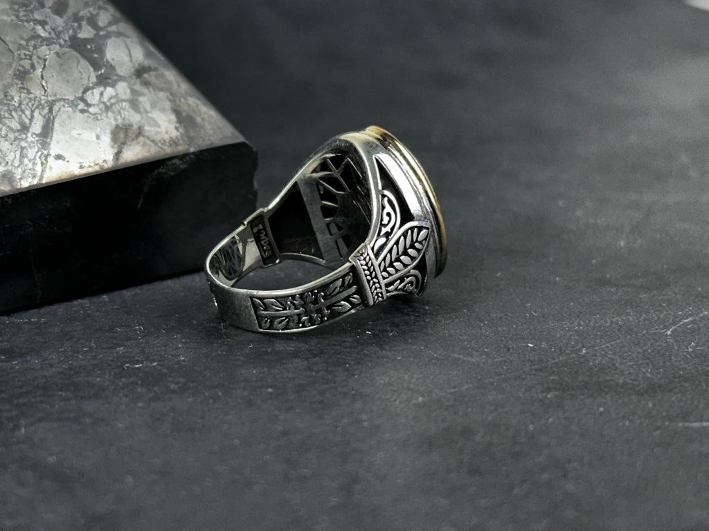 Solomon Seal Ring: Sterling Silver Talisman for Protection