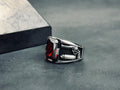 Bullet Ring Sterling Silver Revolver Style (Unisex, Handmade)