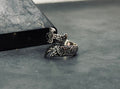 Zulfiqar Sword Ring: Handmade Sterling Silver (Adjustable, Oxidized)