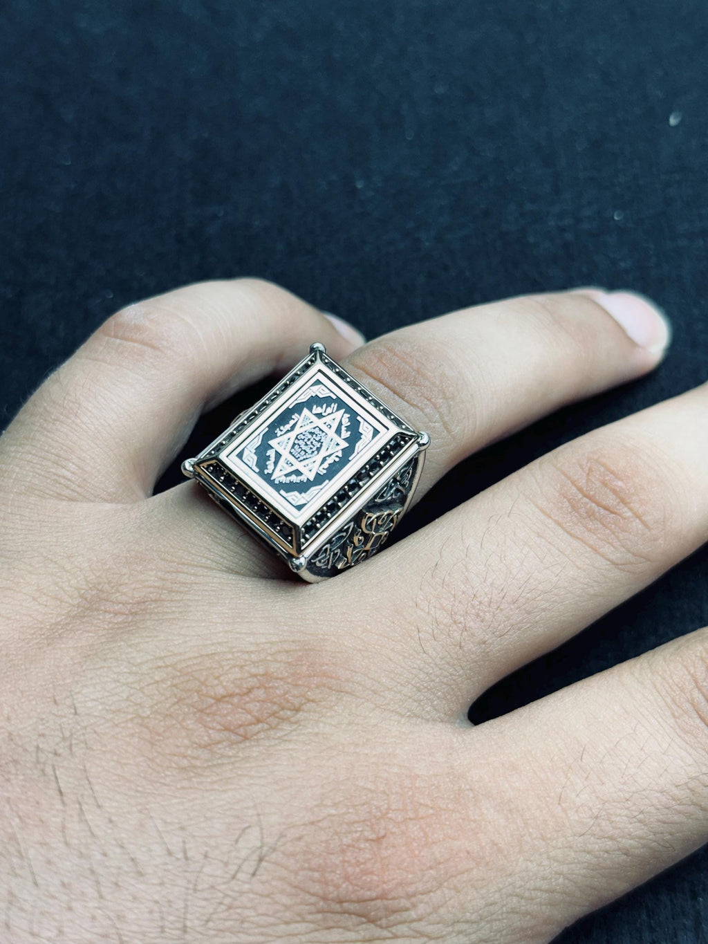 Seal of Solomon Ring: Sterling Silver Handmade - Bold Spiritual Jewelry