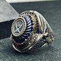 Zulfiqar Double Sword Ring - Handmade Turkish Sterling Silver