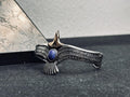 Eagle Bracelet: Lapis Lazuli and Sterling Silver (Handmade Cuff)