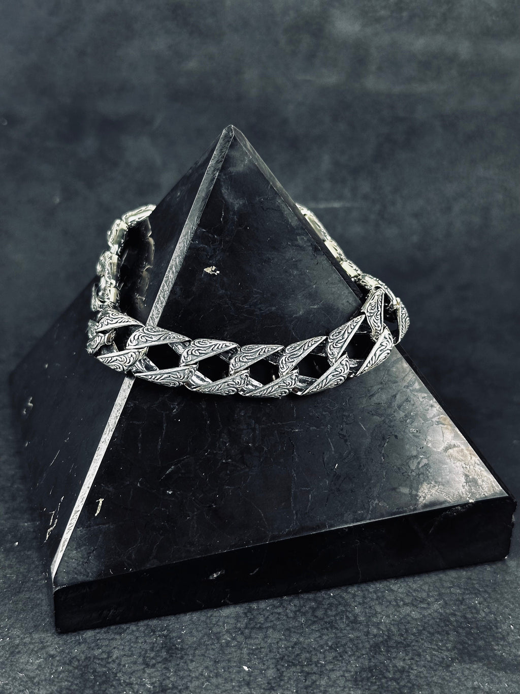 Sterling Silver Chain Bracelet - Handmade with Removable Link