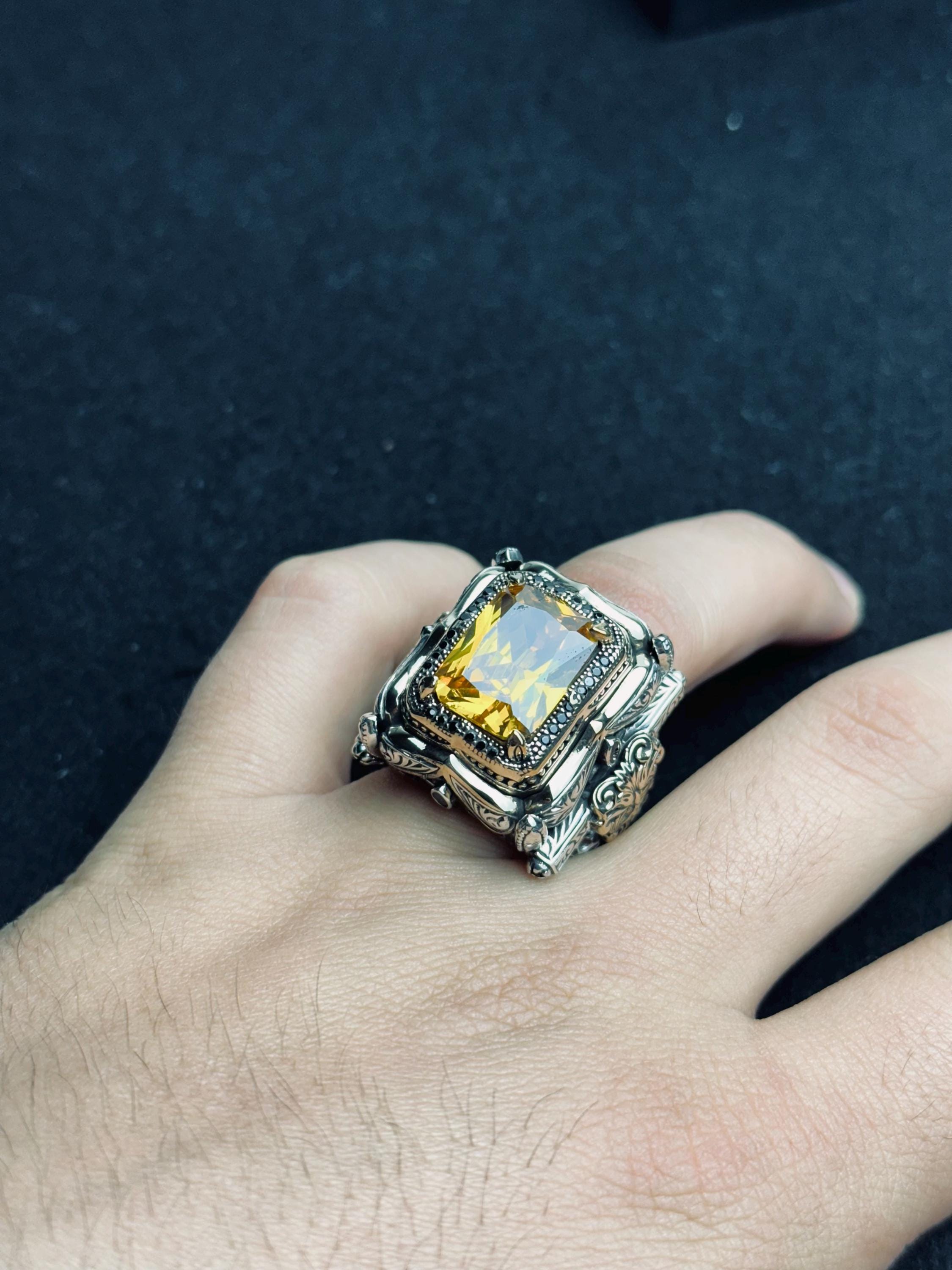 Sultanit Sterling Silver Ring: Color Change Gemstone, Handmade