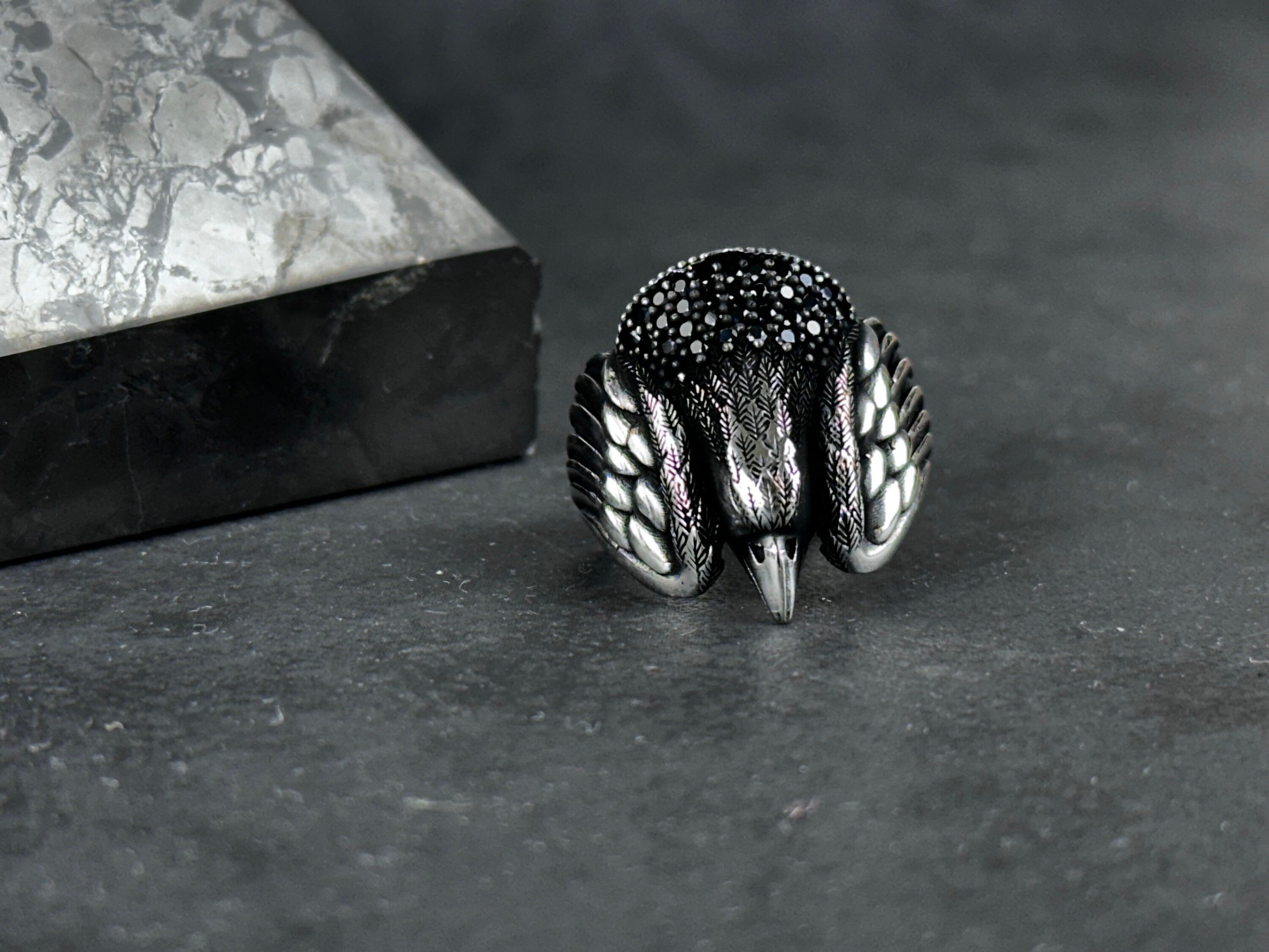 Eagle Ring: Sterling Silver Handmade - Bold Men's Statement