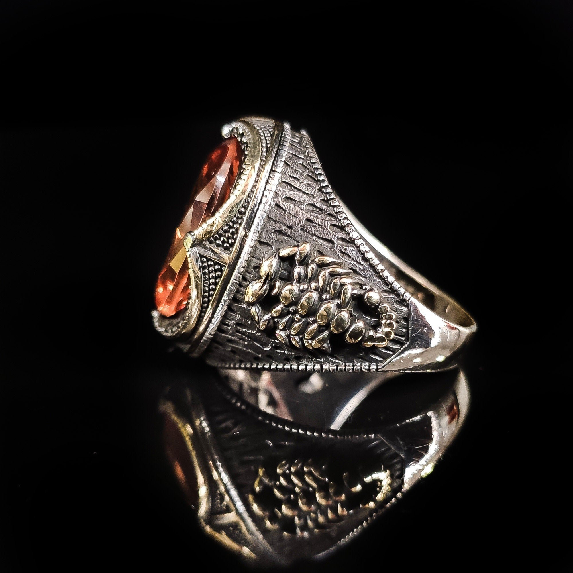 Sultanite Scorpio Ring, Sterling Silver (Color Change Gemstone)