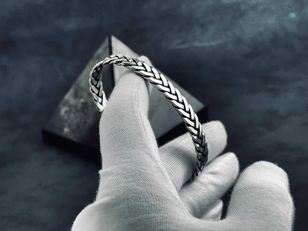 Byzantine Bracelet: Sterling Silver Ancient Rome Style (Handmade)