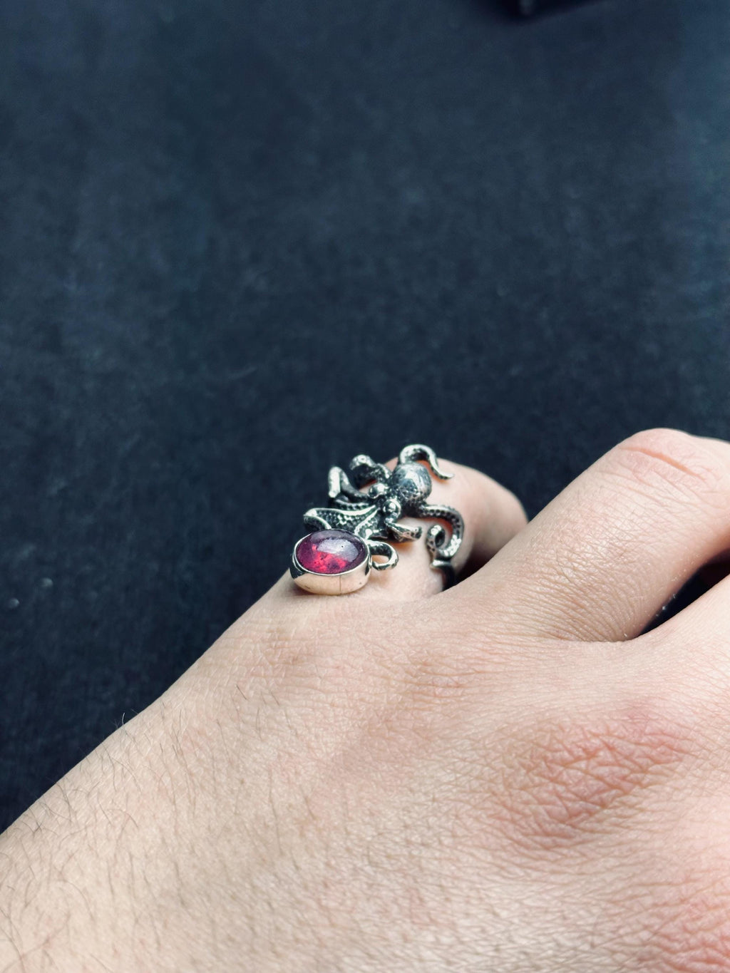 Octopus Sterling Silver Ring - Unique Handmade Sea Jewelry