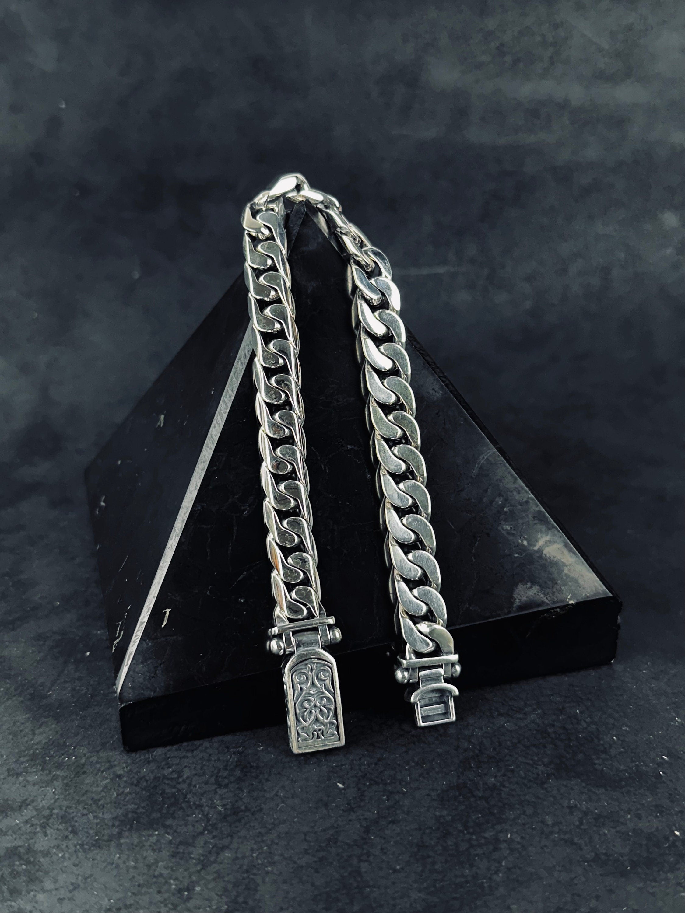 Silver Bracelet: Handmade 925 Sterling - Removable Custom Look