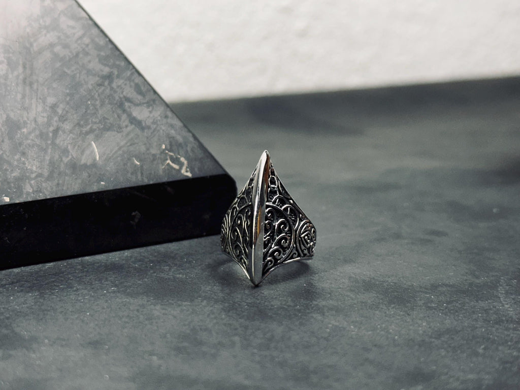 Thumb Ring: Sterling Silver Ouroboros - Greek Myth Inspired