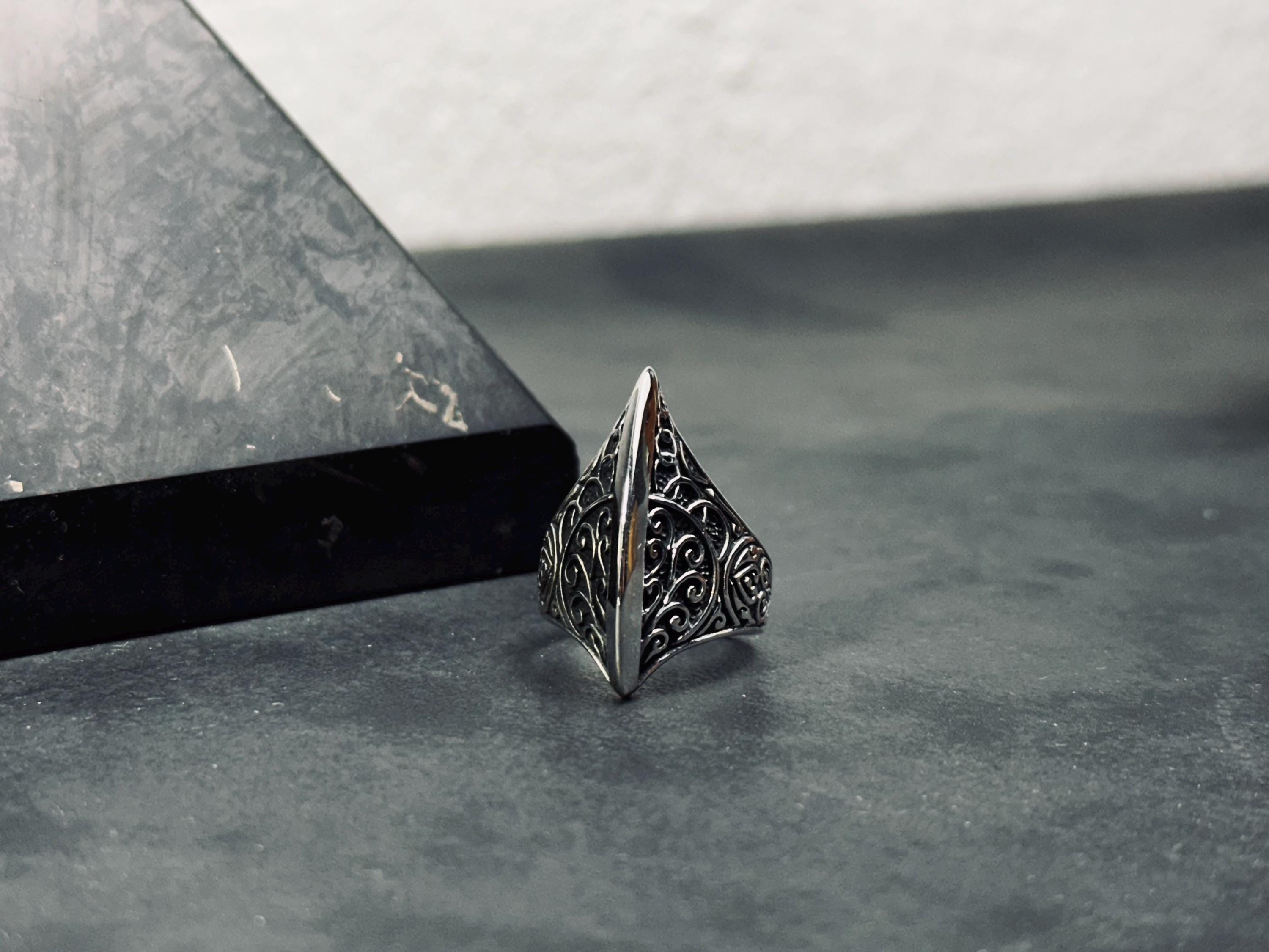 Thumb Ring: Sterling Silver Ouroboros - Greek Myth Inspired