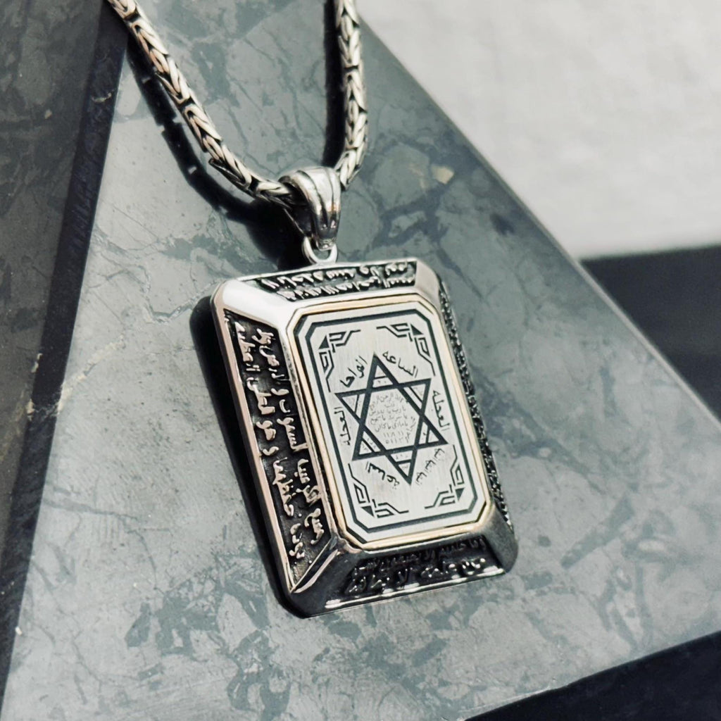 Solomon Seal Pendant: Handmade Sterling Silver - Turkish Design
