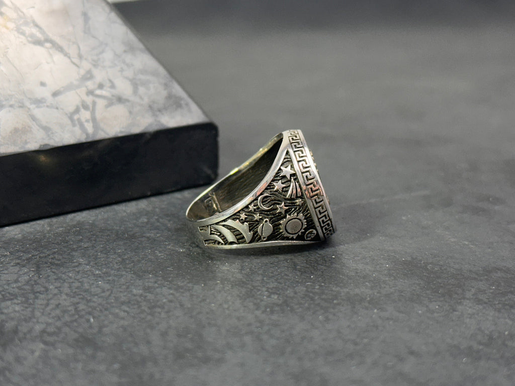 Sterling Silver Scorpio Ring: Zodiac Astrology Jewelry