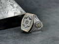 Sterling Silver Solomon's Seal Ring - Spiritual Protection Symbol