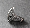 Ouroboros Sterling Silver Ring, Men's Gothic Eternity Style (Handmade)