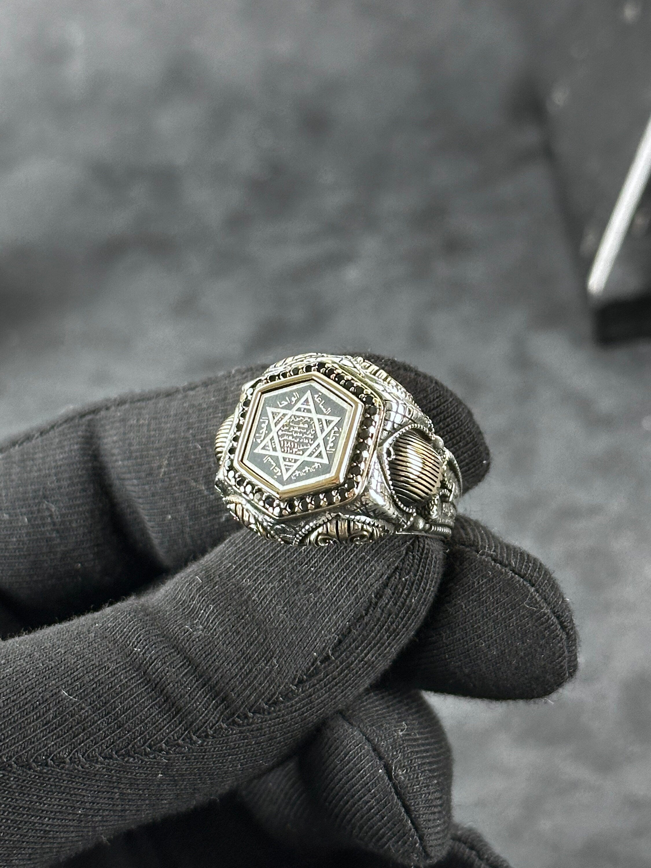 Sterling Silver Ring: Solomon King Design - Handmade Statement Jewelry