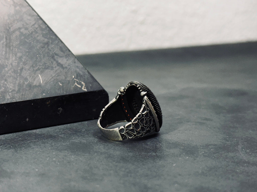Moon Star Ring: Sterling Silver Jewelry (Handmade with CZ Stone)