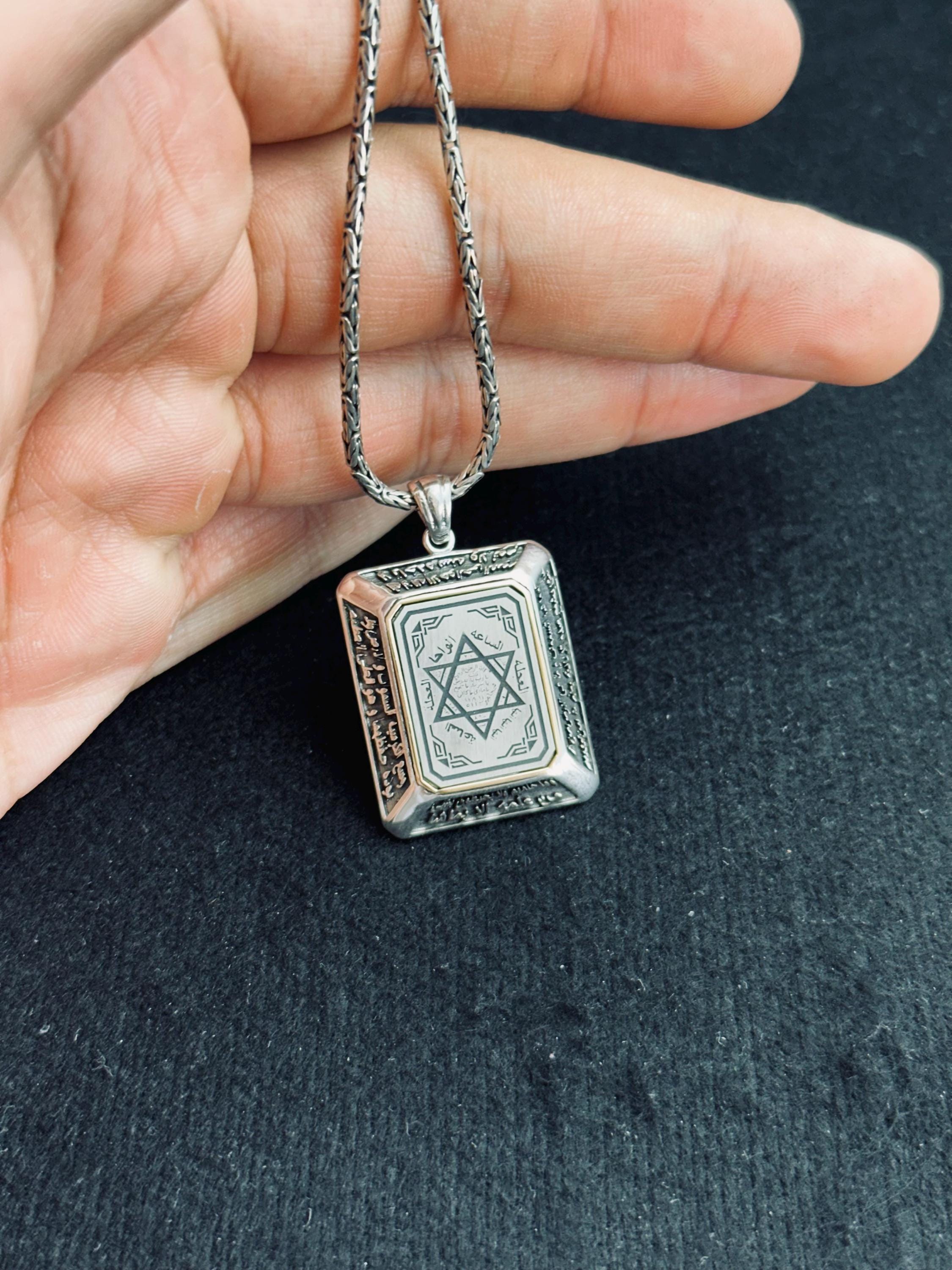 Solomon Seal Pendant: Handmade Sterling Silver - Turkish Design