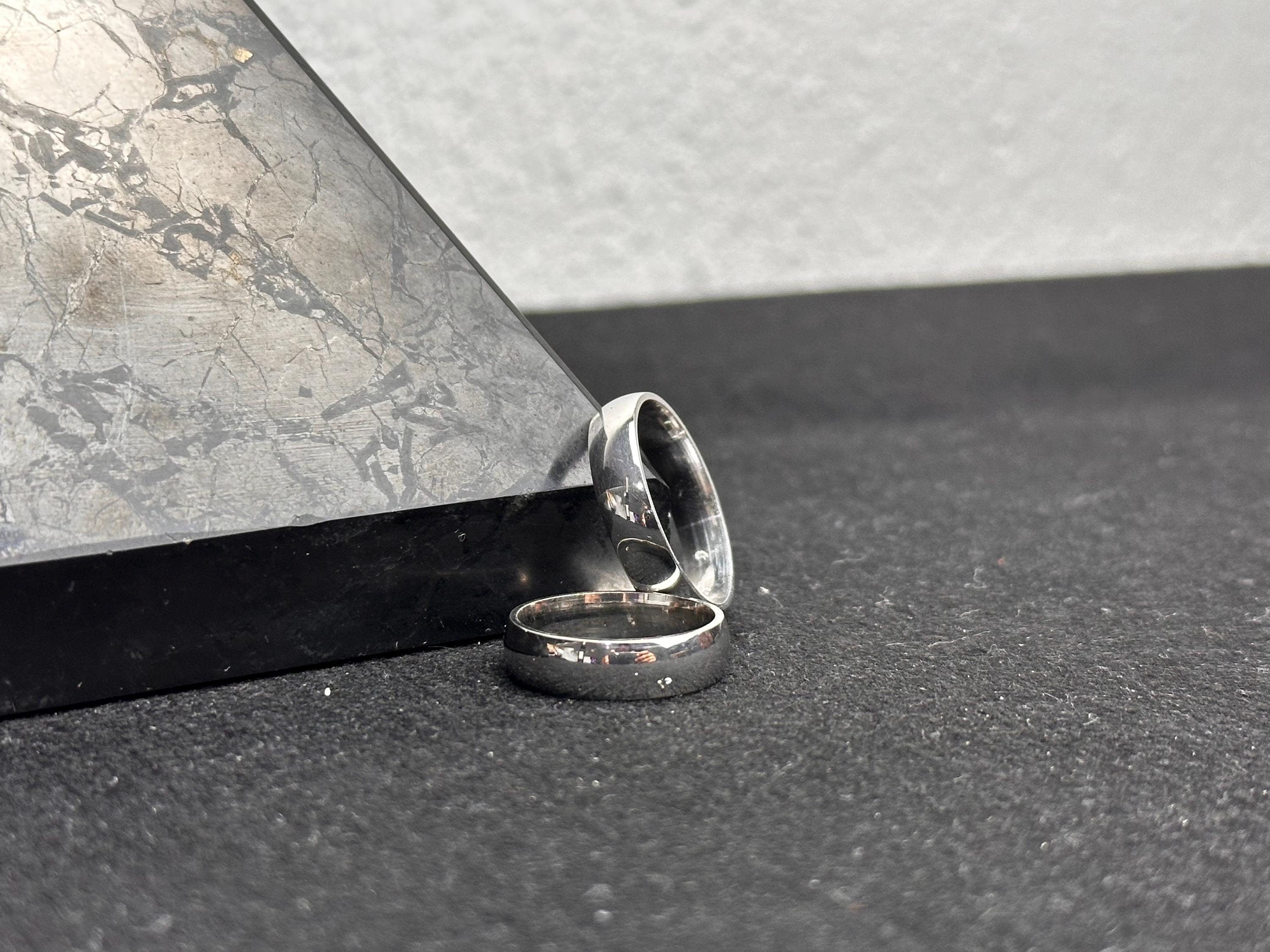 Sterling Silver Promise Ring: Handmade Couple Rings, Personalizable