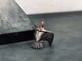 Handmade Sterling Silver Eagle Ring (Oxidized, Size Options)