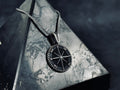 Silver Compass Necklace - Elegant Pendant for Travel Lovers