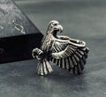 Eagle Statement Ring: Oxidized Sterling Silver (Adjustable)