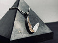 Medieval Silver Sword Pendant, Double-Sided Dagger Necklace (Handmade)