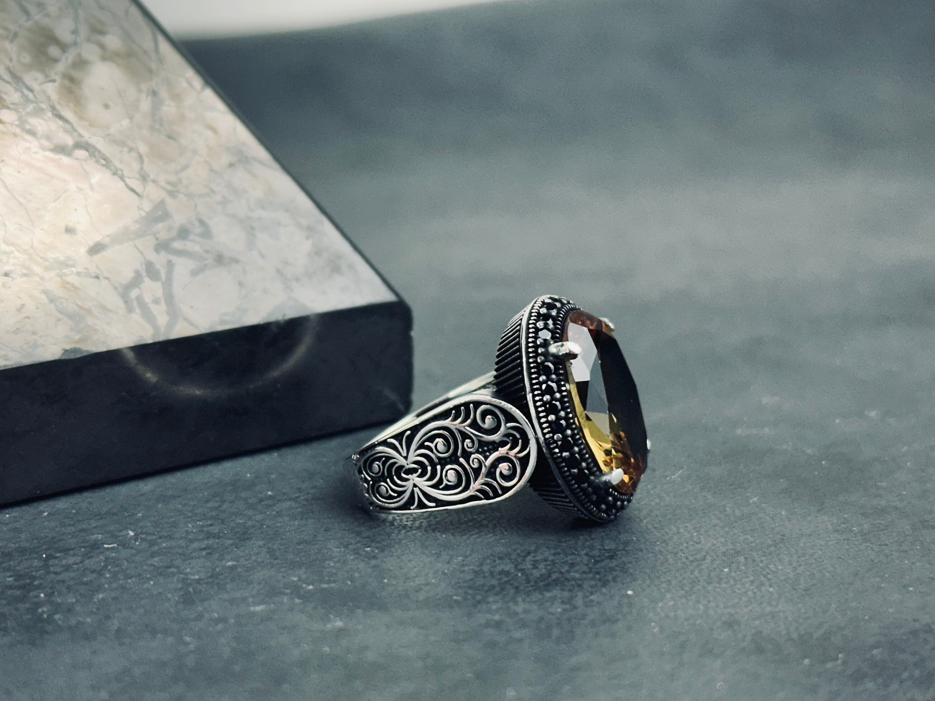 Sultanite Oval Ring - Color Changing Gemstone in Sterling Silver